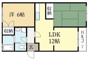 ＪＲ小倉駅 徒歩5分 3階の物件間取画像